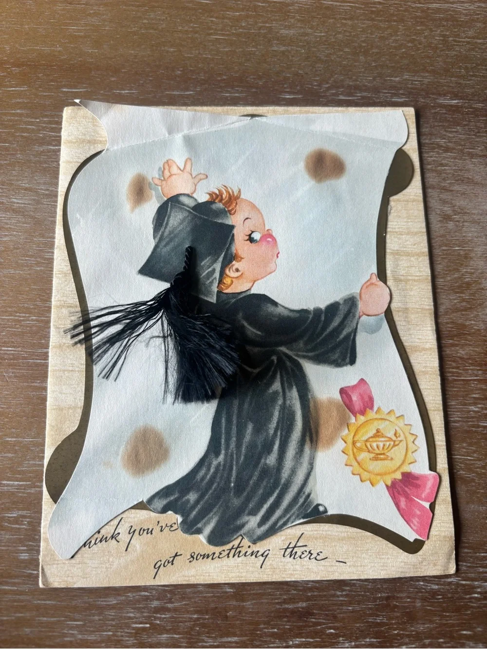 Vintage Graduation Greeting Cards - Assorted Pastel Designs
